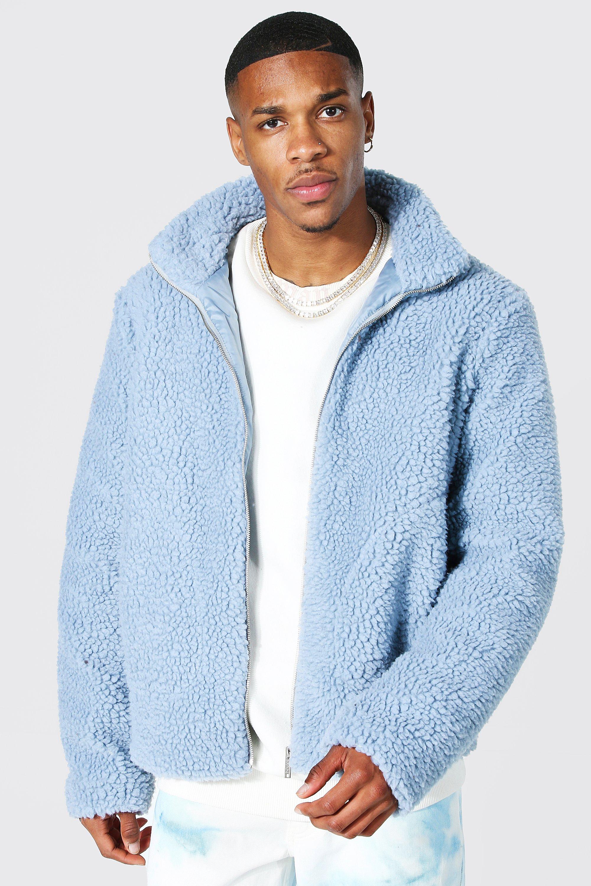 Light blue sherpa sale